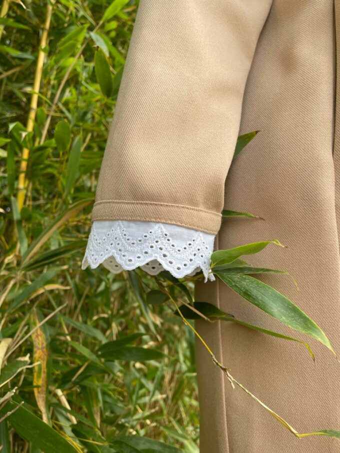 tenue manches longues broderie anglaise Bordeaux Lysa