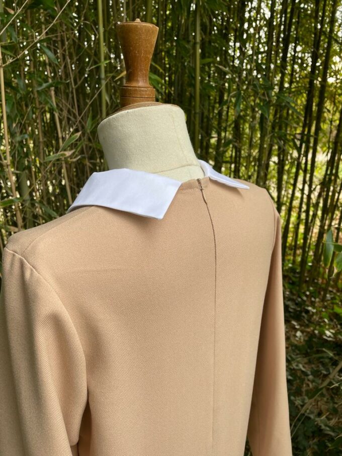 robe beige longue automne femme Lysa