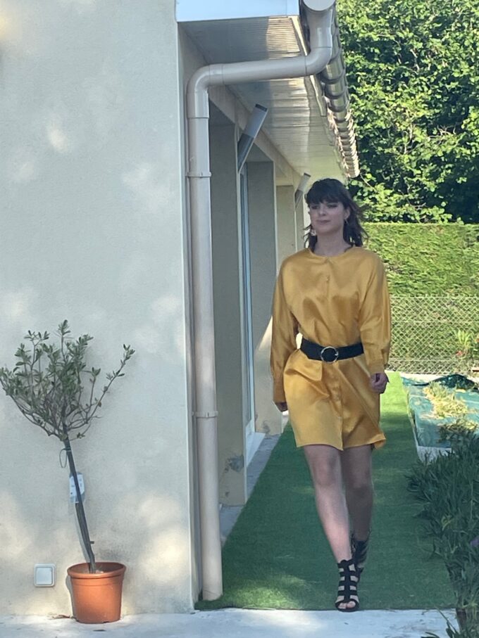 Robe-kamélya-wasni-france-07 Robe jaune kimono large fait main Kamélia